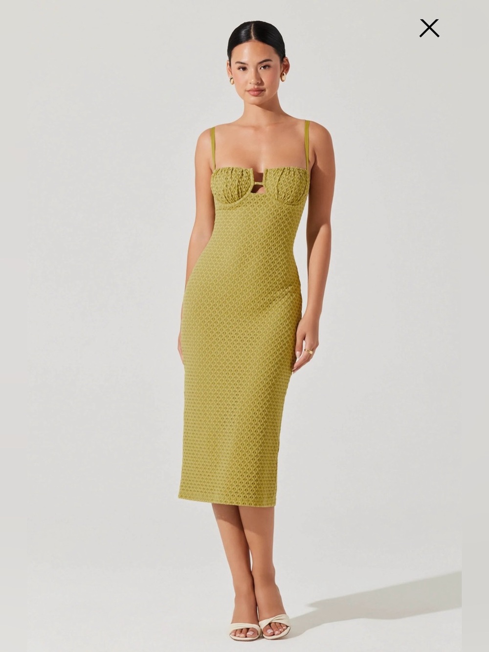 ASTR the label Jaida bustier bodycon midi dress